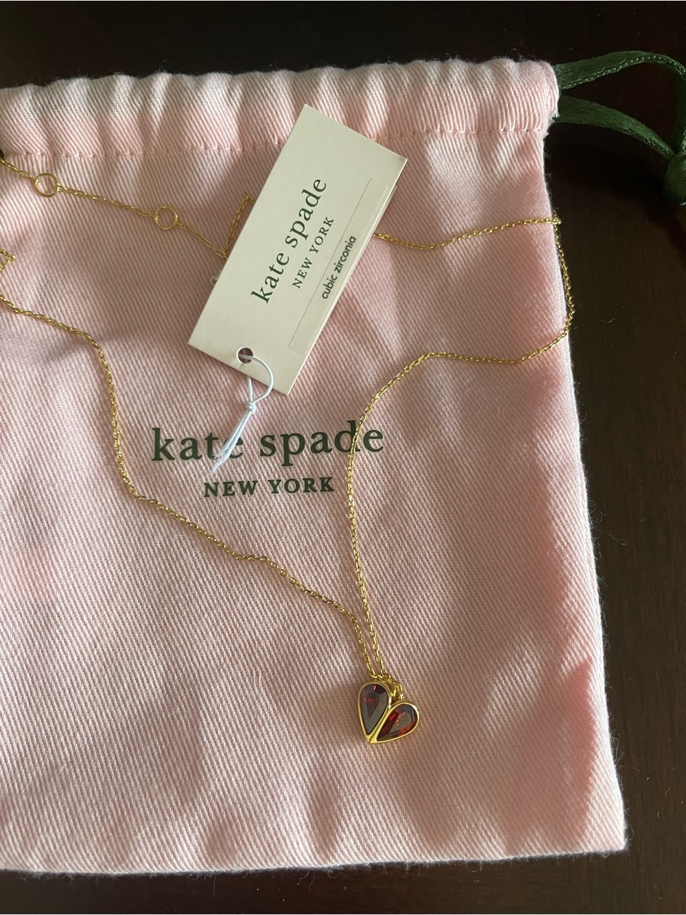 kate spade Gold Heart Pendant Necklace